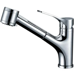 Dawn 9" 1.8 GPM Pull Out Kitchen Faucet, Chrome, AB50 3709C