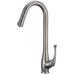 Dawn 17" 1.8 GPM Pull Out Kitchen Faucet, Brushed Nickel, AB50 3084BN