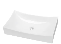 Dawn 26" Ceramic Vessel Sink, White, Rectangle, CASN148000