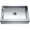Dawn 33" Stainless Steel Single Bowl Farmhouse Apron Sink, DAF3320