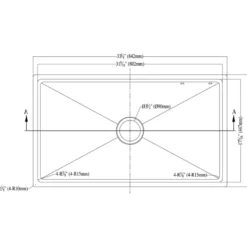 Dawn 33" Stainless Steel Undermount Kitchen Sink, SRU311710