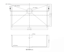 Dawn 30" Stainless Steel Undermount Kitchen Sink, XSR281610
