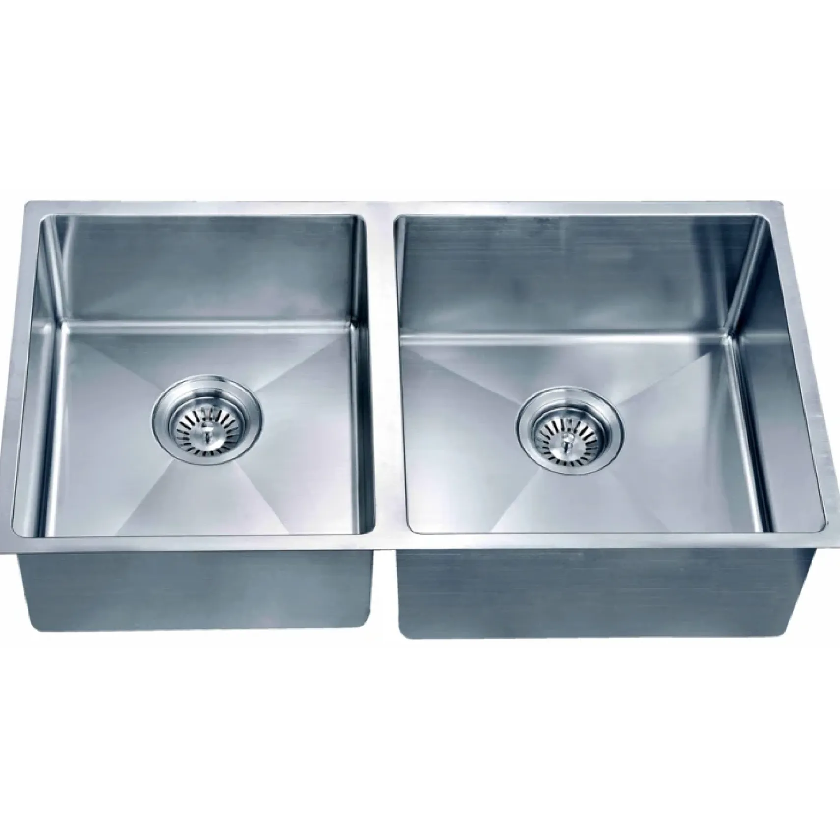 Dawn 32" Stainless Steel Undermount 45/55 Double Bowl Kitchen Sink, SRU301616L