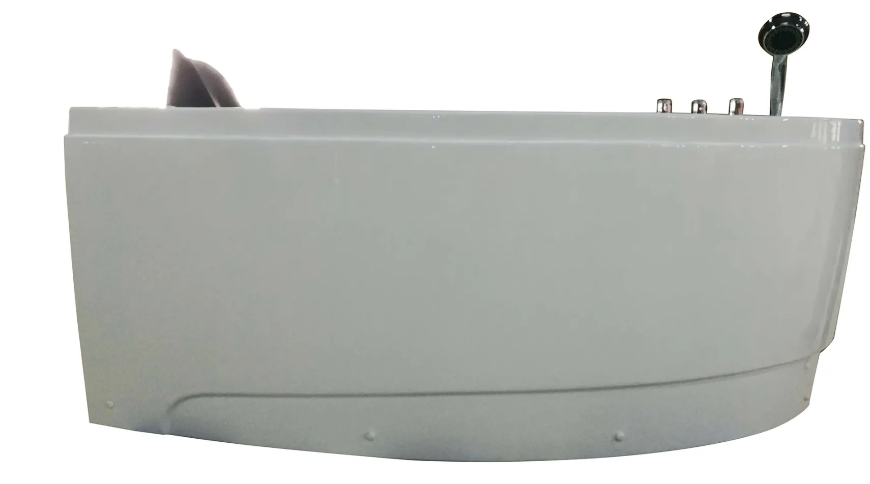 Eago 59" Acrylic Corner Neo-angle Round Bathtub, White, AM161-R