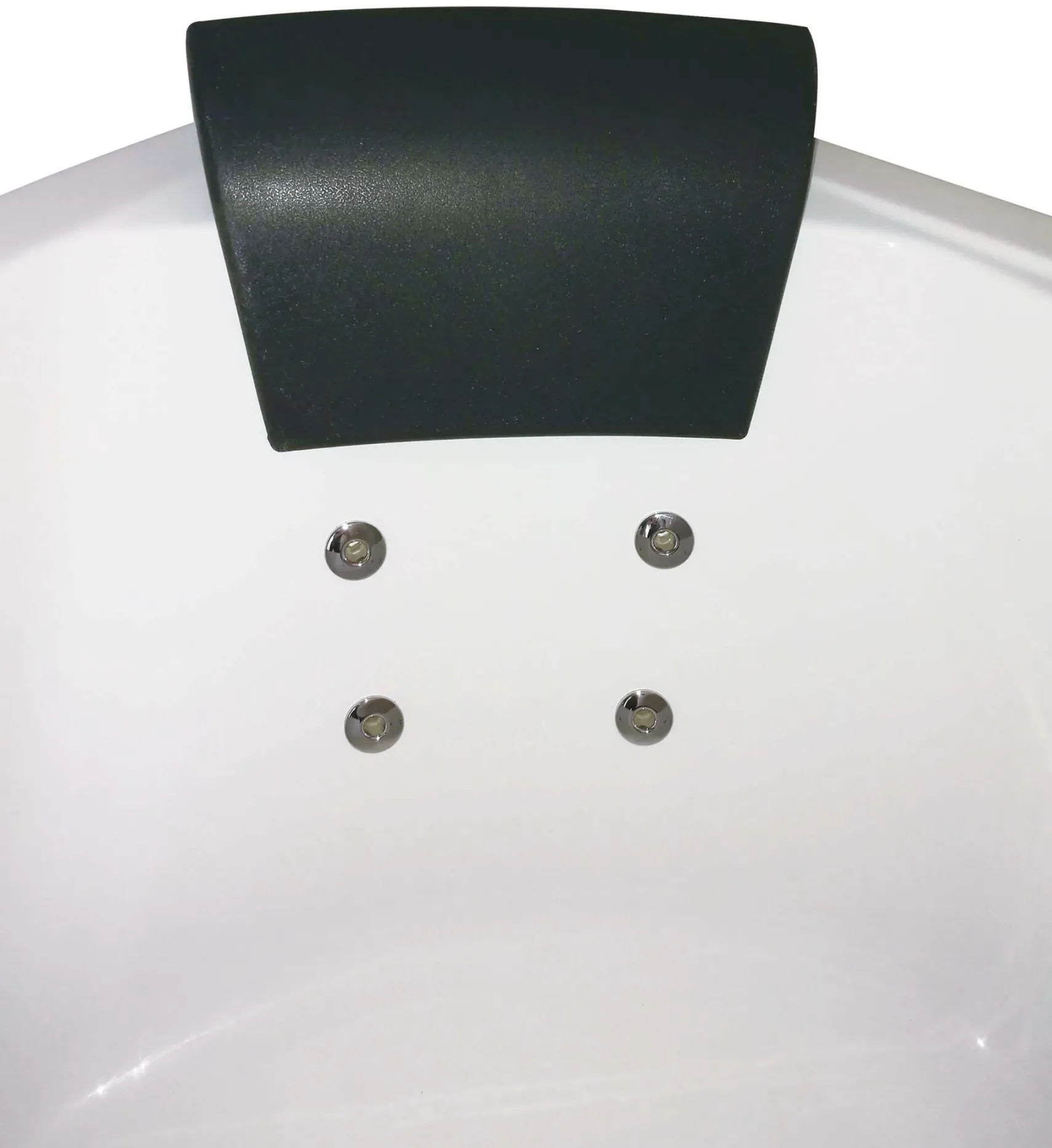 Eago 59" Acrylic Corner Neo-angle Round Bathtub, White, AM200
