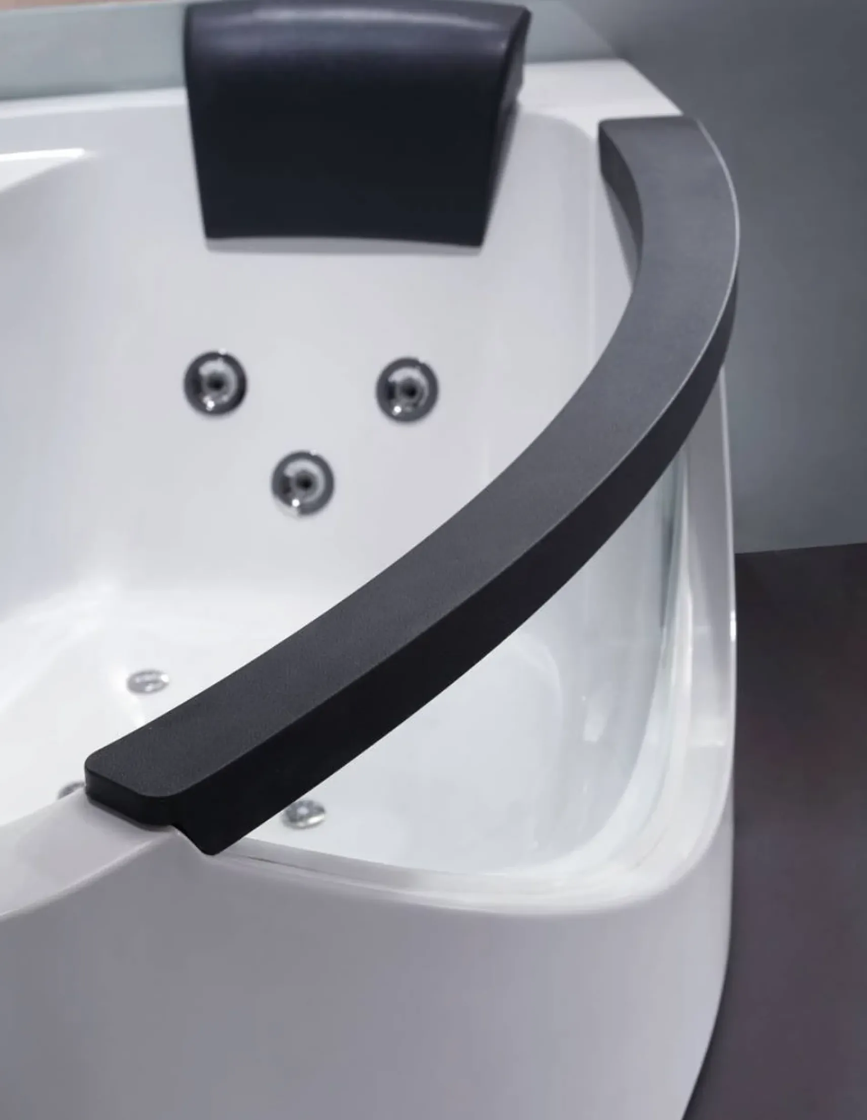 Eago 59" Acrylic Corner Neo-angle Round Bathtub, White, AM198ETL-L