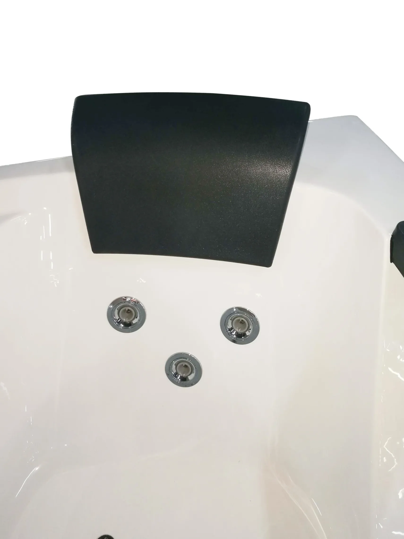 Eago 59" Acrylic Corner Neo-angle Round Bathtub, White, AM198ETL-L