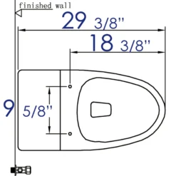 EAGO Plastic, White, R-340SEAT Replacement Soft Closing Toilet Seat for TB340