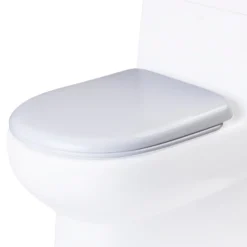 EAGO Plastic, White, R-351SEAT Replacement Soft Closing Toilet Seat for TB351