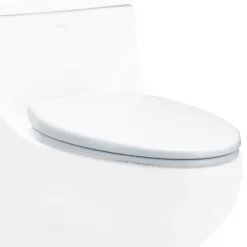 EAGO Plastic, White, R-358SEAT Replacement Soft Closing Toilet Seat for TB358