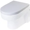 EAGO Plastic, White, R-101SEAT Replacement Soft Closing Toilet Seat for WD101