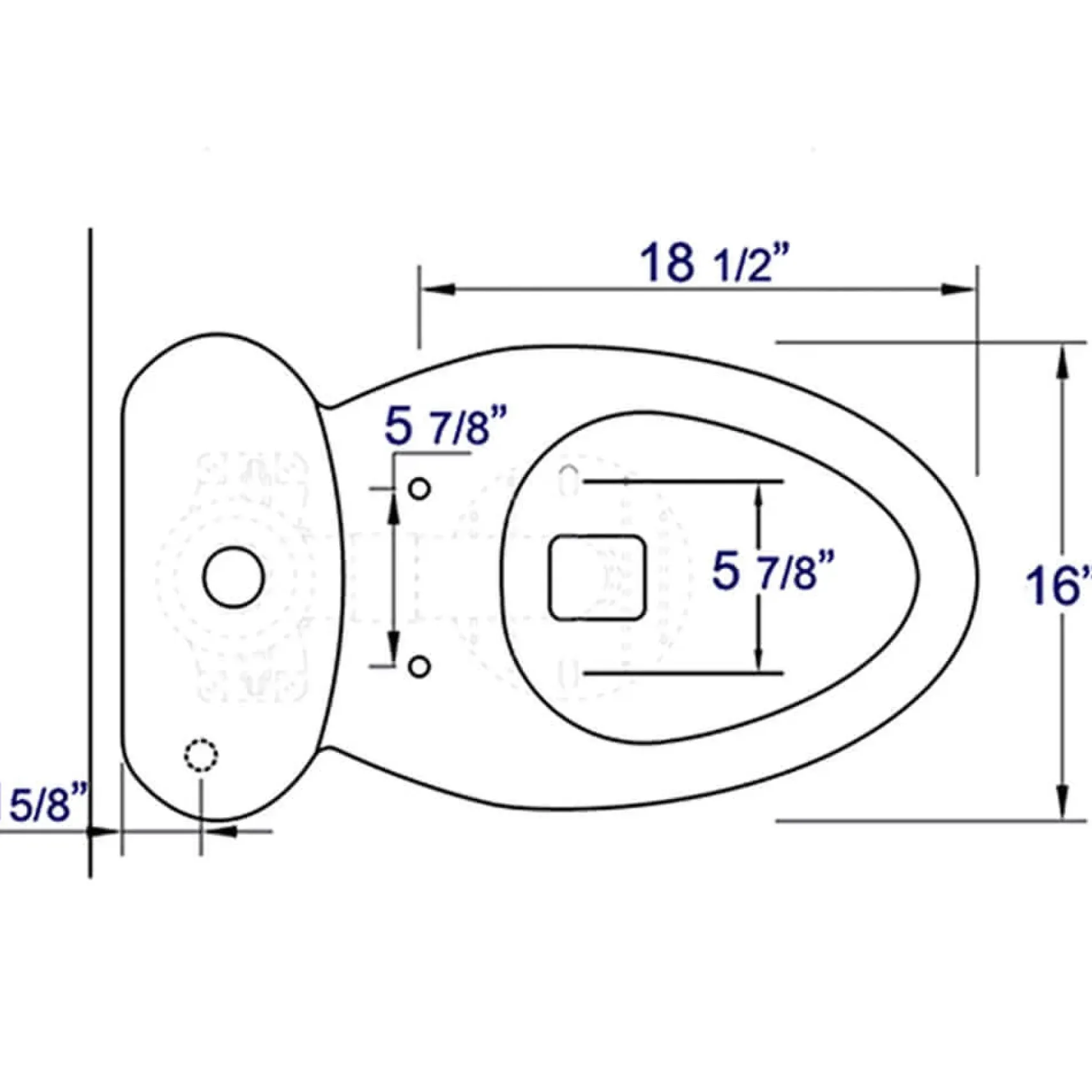 EAGO Plastic, White, R-309SEAT Replacement Soft Closing Toilet Seat for TB309