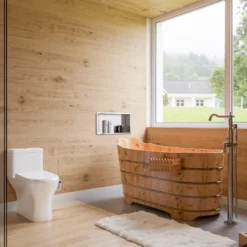 EAGO Porcelain, White, TB353 Dual Flush One Piece Eco-Friendly High-Efficiency Low Flush Ceramic Toilet