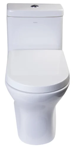 EAGO Porcelain, White, TB353 Dual Flush One Piece Eco-Friendly High-Efficiency Low Flush Ceramic Toilet