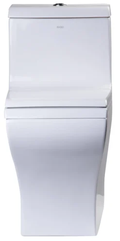 EAGO Porcelain, White, TB356 Dual Flush One Piece High-Efficiency Low Flush Ceramic Toilet