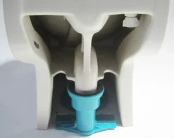 EAGO Porcelain, White, TB351 Dual Flush One Piece Eco-Friendly High-Efficiency Low Flush Ceramic Toilet