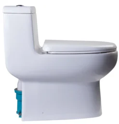 EAGO Porcelain, White, TB351 Dual Flush One Piece Eco-Friendly High-Efficiency Low Flush Ceramic Toilet