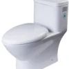 EAGO Porcelain, White, TB346 Modern Dual Flush One Piece High-Efficiency Low Flush Ceramic Toilet
