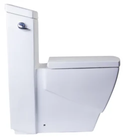 EAGO Porcelain, White, TB346 Modern Dual Flush One Piece High-Efficiency Low Flush Ceramic Toilet