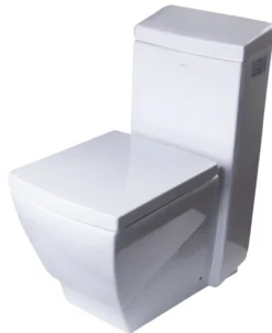 EAGO Porcelain, White, TB336 One Piece High-Efficiency Low Flush Ceramic Toilet