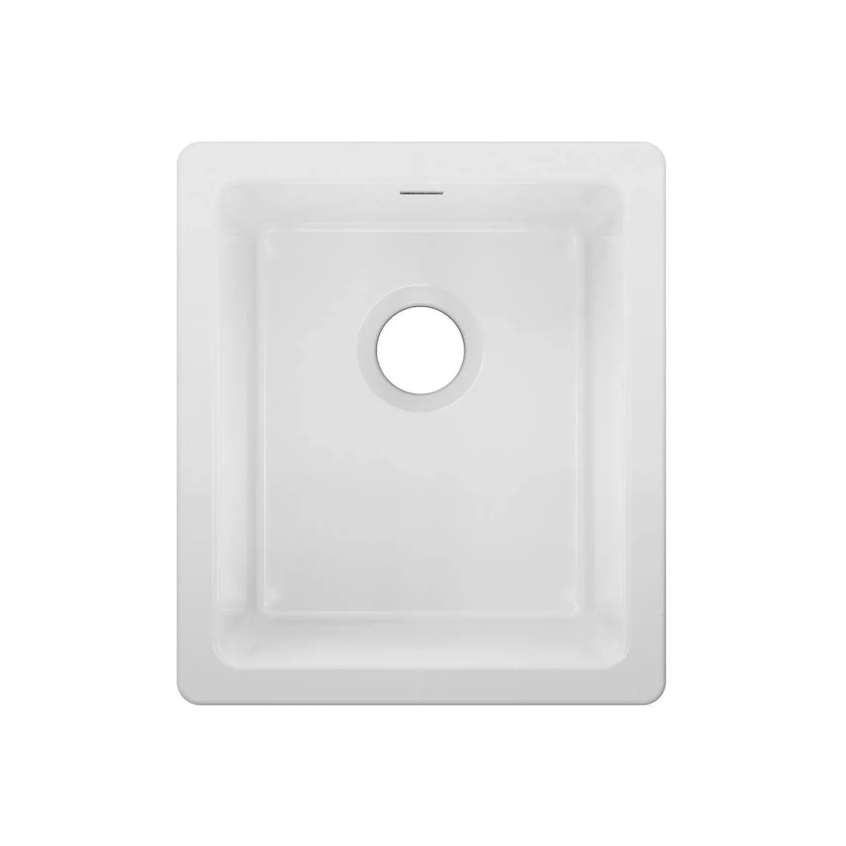Elkay 16" Fireclay Bar Sink, White, SWU1517WH