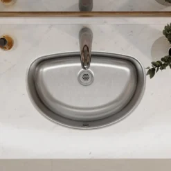 Elkay Asana 20" Stainless Steel Bathroom Sink, Lustrous Satin, ELUH1811
