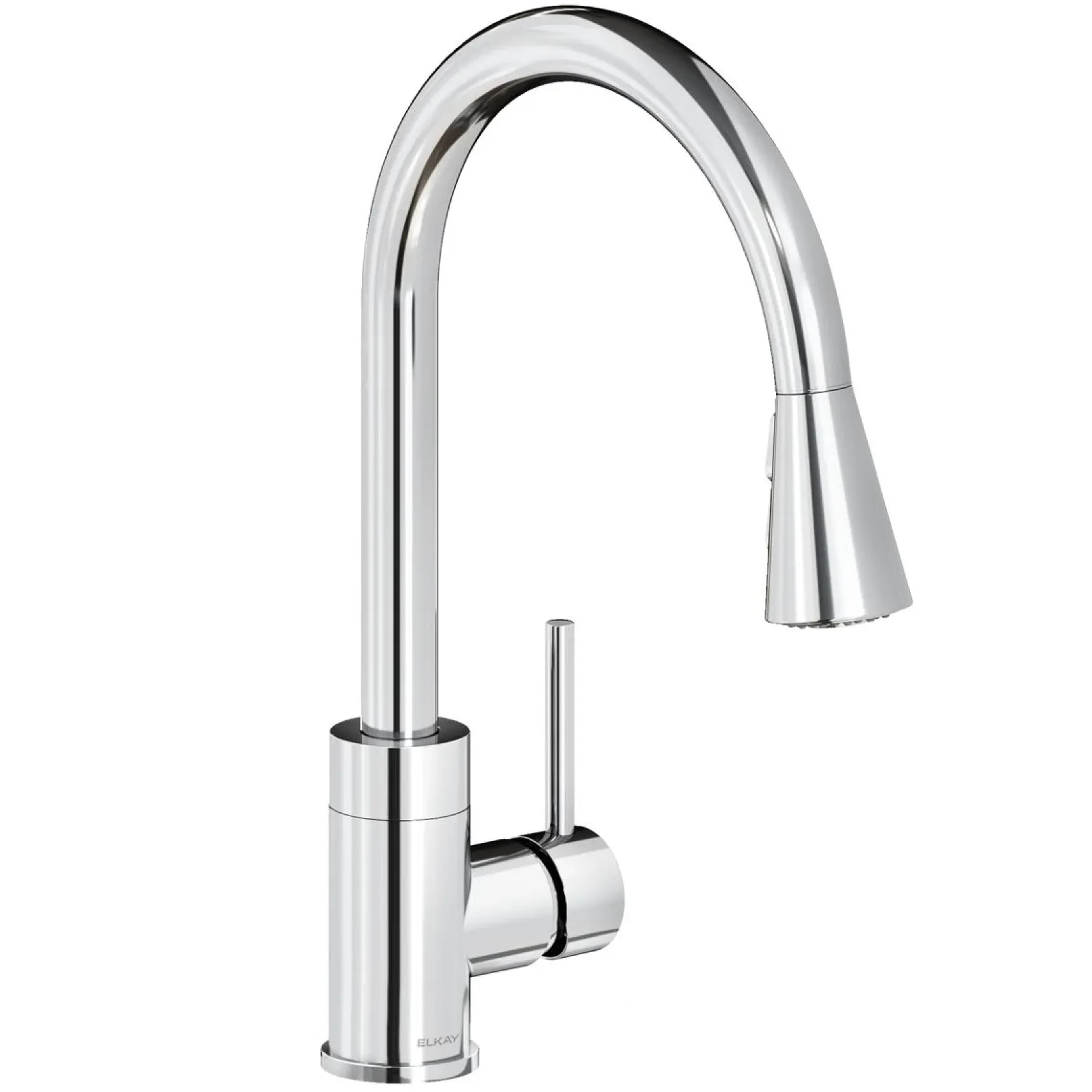 Elkay Avado Forward Only Lever Handle Pull-down Spray Spout Brass ADA Kitchen Faucet, Chrome, LKAV3031CR