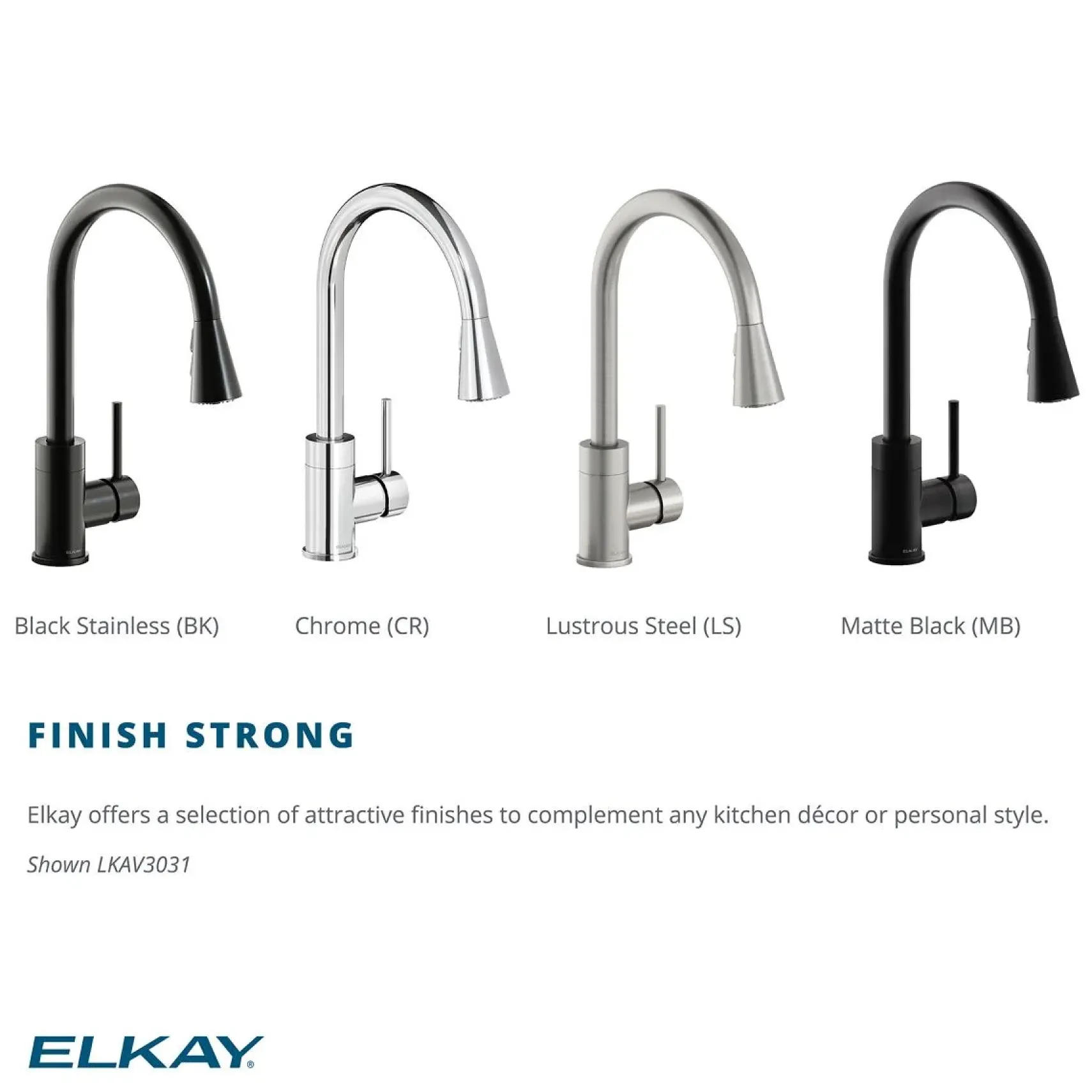 Elkay Avado Forward Only Lever Handle Pull-down Spray Spout Brass ADA Kitchen Faucet, Chrome, LKAV3031CR
