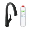 Elkay Avado Lever Handle Pull-down Spray Spout Brass ADA Kitchen Faucet, Matte Black, LKAV7051FMB