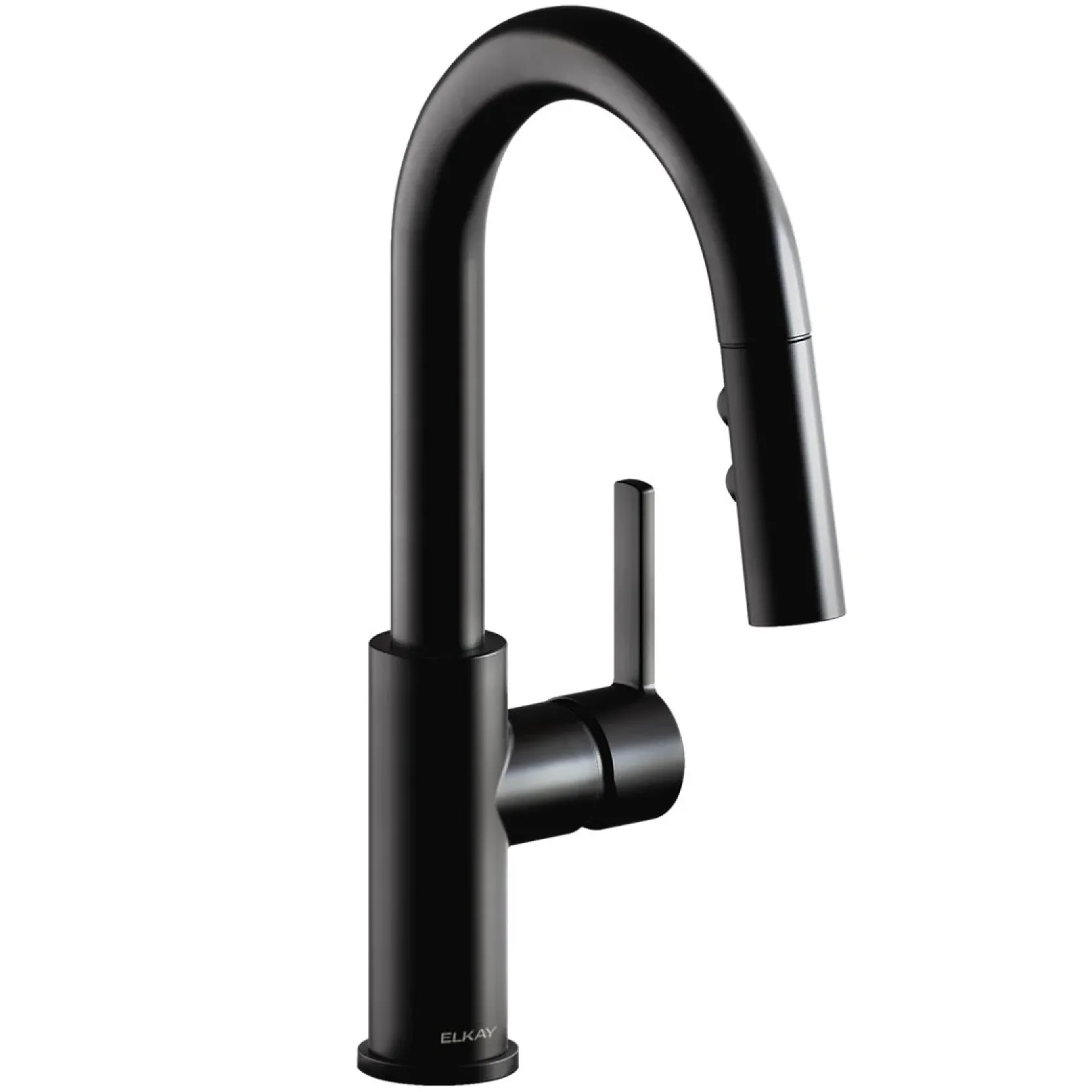 Elkay Avado Lever Handle Pull-down Spray Spout Brass ADA Bar Faucet, Matte Black, LKAV3032MB