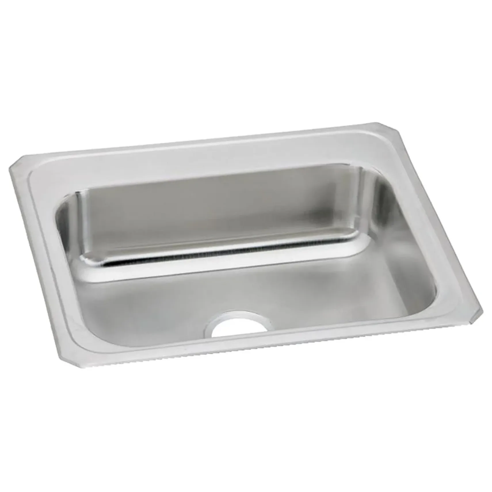 Elkay Celebrity 25" Drop In/Topmount Stainless Steel Kitchen Sink, Brushed Satin, No Faucet Hole, CR25220
