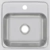 Elkay Celebrity 15" Stainless Steel Bar Sink, Brushed Satin, 1 Faucet Hole, BPSR151