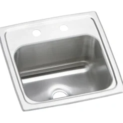 Elkay Celebrity 15" Stainless Steel Bar Sink, Brushed Satin, 3 Faucet Holes, BPSR153