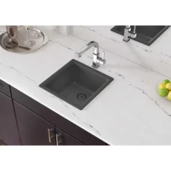 Elkay Classic 16" Quartz Bar Sink, Dusk Gray, ELG1616GY0