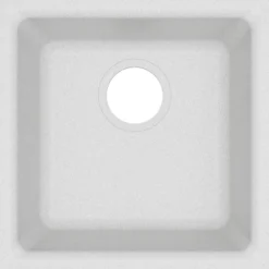 Elkay Classic 16" Quartz Bar Sink, White, ELG1616WH0