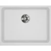 Elkay Classic 25" Quartz Kitchen Sink, White, ELGUAD2519PDWH0