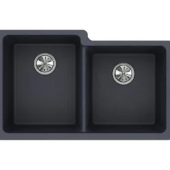 Elkay Classic 33" Quartz Kitchen Sink, 50/50 Double Bowl, Dusk Gray, ELGU250RGY0