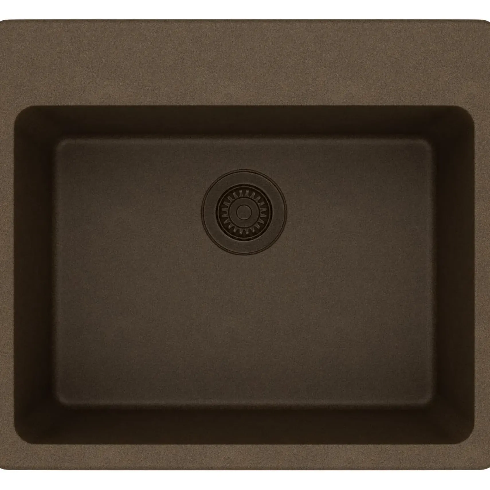 Elkay Classic 25" Quartz Kitchen Sink, Mocha, Pre-scored for up to 5 Faucet Hole, ELG2522MC0