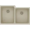 Elkay Classic 33" Quartz Kitchen Sink, 50/50 Double Bowl, Bisque, ELGU250RBQ0
