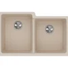 Elkay Classic 33" Quartz Kitchen Sink, 50/50 Double Bowl, Putty, ELGU250RPT0