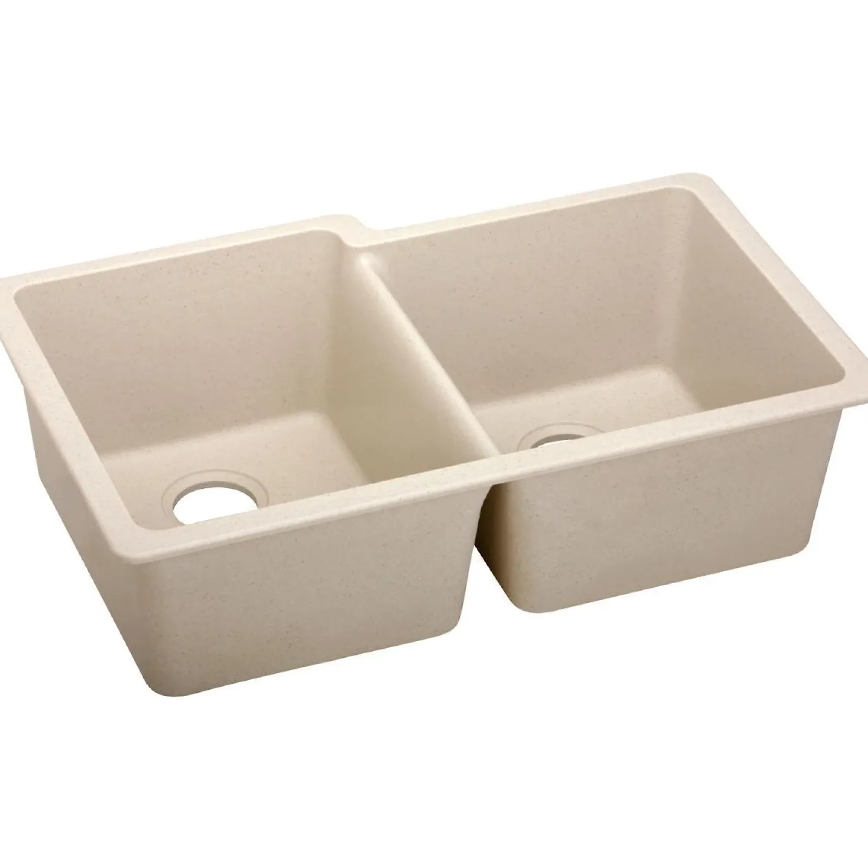 Elkay Classic 33" Quartz Kitchen Sink, 50/50 Double Bowl, Putty, ELGU250RPT0