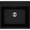 Elkay Classic 25" Quartz Laundry Sink, Black, ELG252212PDBK0