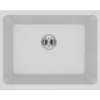 Elkay Classic 25" Quartz Laundry Sink, White, ELGU251912PDWH0