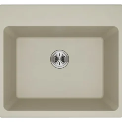 Elkay Classic 25" Quartz Laundry Sink, Bisque, ELG252212PDBQ0