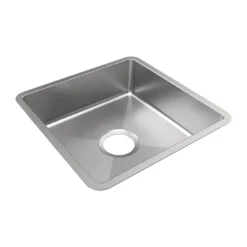 Elkay Crosstown 17" Rectangle Stainless Steel ADA Bar/Prep Sink, Polished Satin, 18 Gauge, ECTRUAD151550