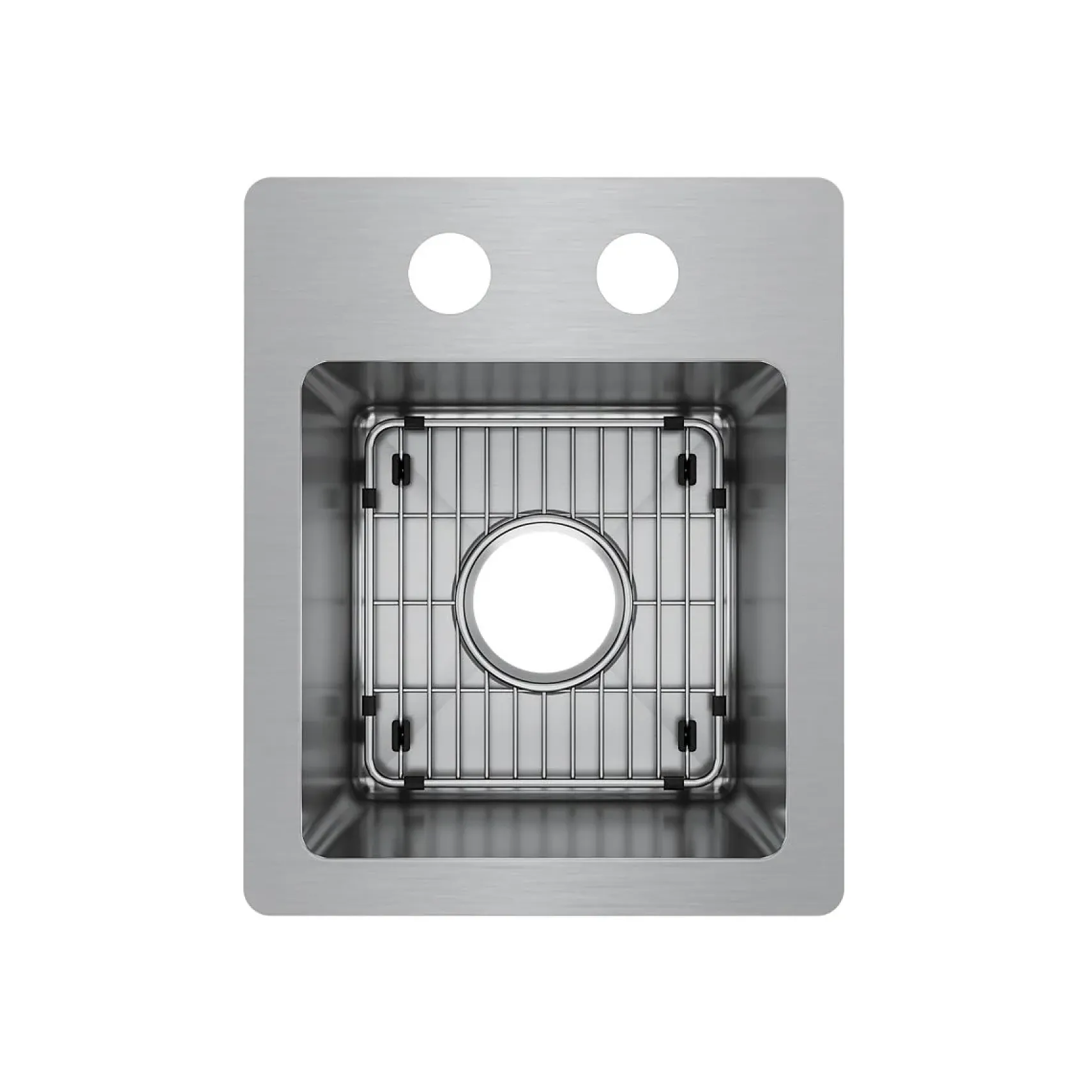 Elkay Crosstown 13" Stainless Steel Bar Sink Kit, Polished Satin, ECTSR13169TBG2