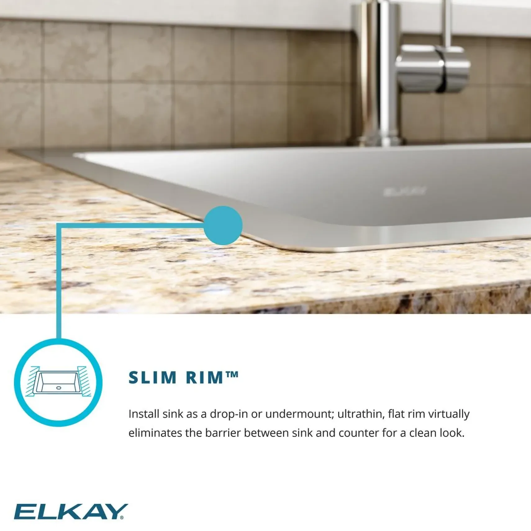 Elkay Crosstown 13" Stainless Steel Bar Sink Kit, Polished Satin, ECTSR13169TBG2