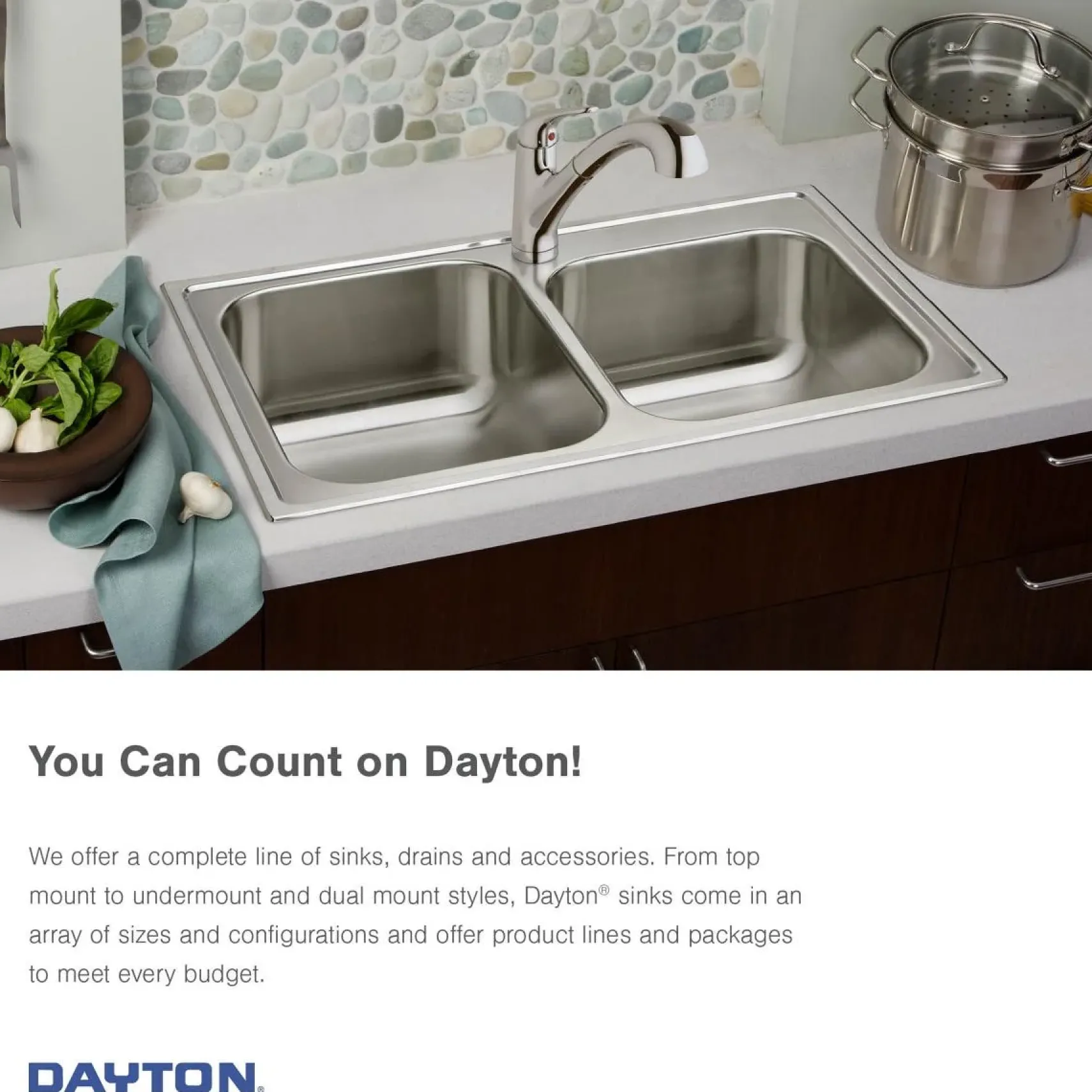 Elkay Dayton 17" Stainless Steel Bar Sink, Radiant Satin, DXUH1618