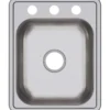 Elkay Dayton 17" Stainless Steel Bar Sink, Satin, 3 Faucet Hole, D117213