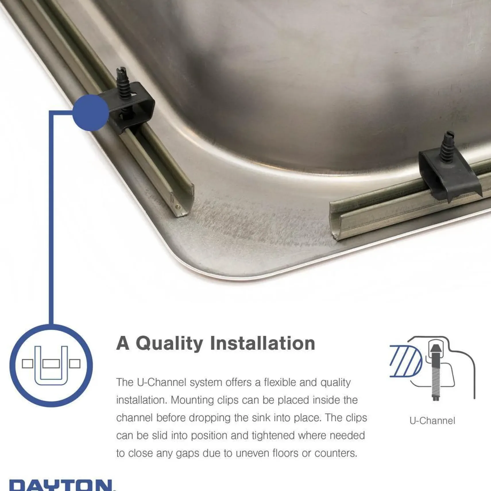 Elkay Dayton 20" Stainless Steel Laundry Sink, Premium Highlighted Satin, 3 Faucet Hole, DPC12020103